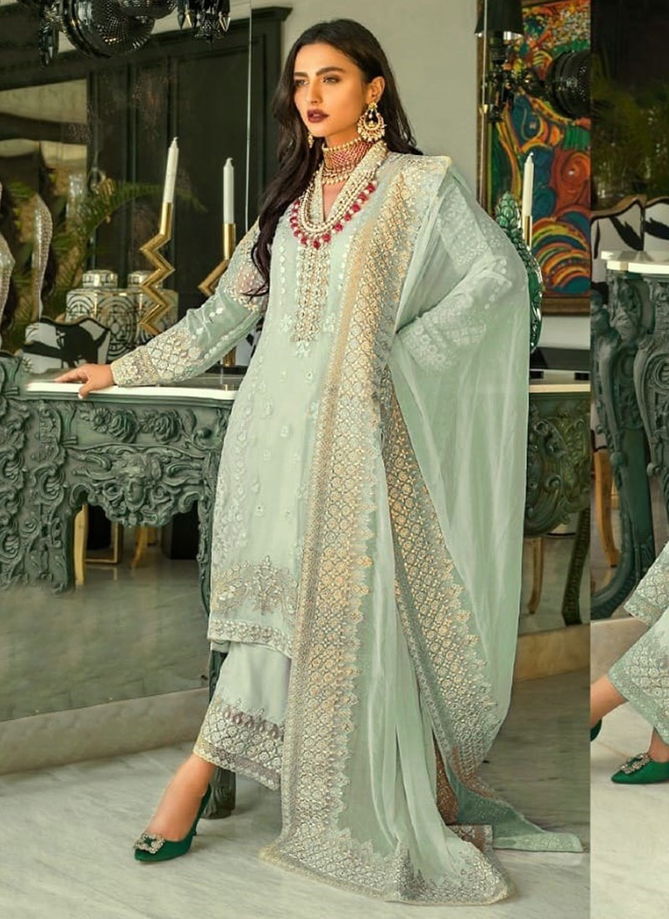 Pakistani 7112 Latest Fancy Designer Heavy Wedding Wear Heavy Fox Georgette With Heavy Embroidery Work Pakistani Salwar Suit Collection